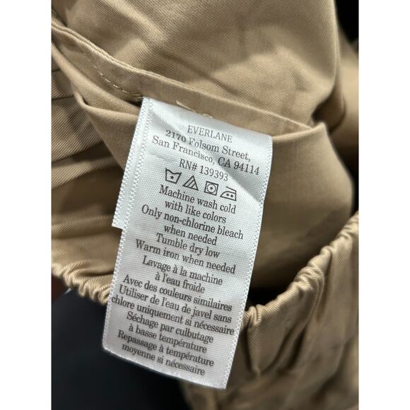 Everlane Womens Khaki Elastic Waist High Rise The Easy Chino Shorts Size X-Small - Picture 5 of 9